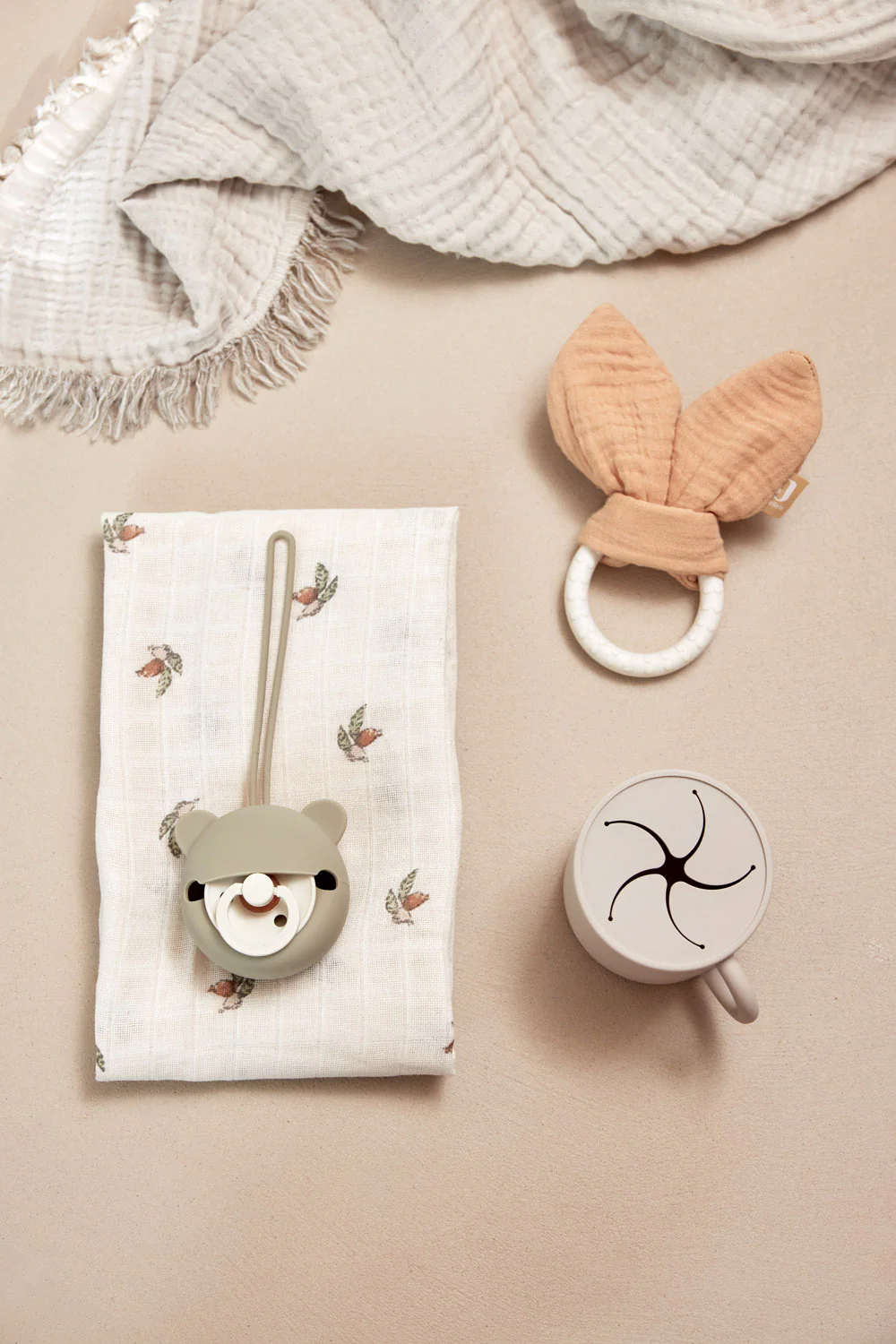 Speenhouder siliconen ~ olive green - Afbeelding 4