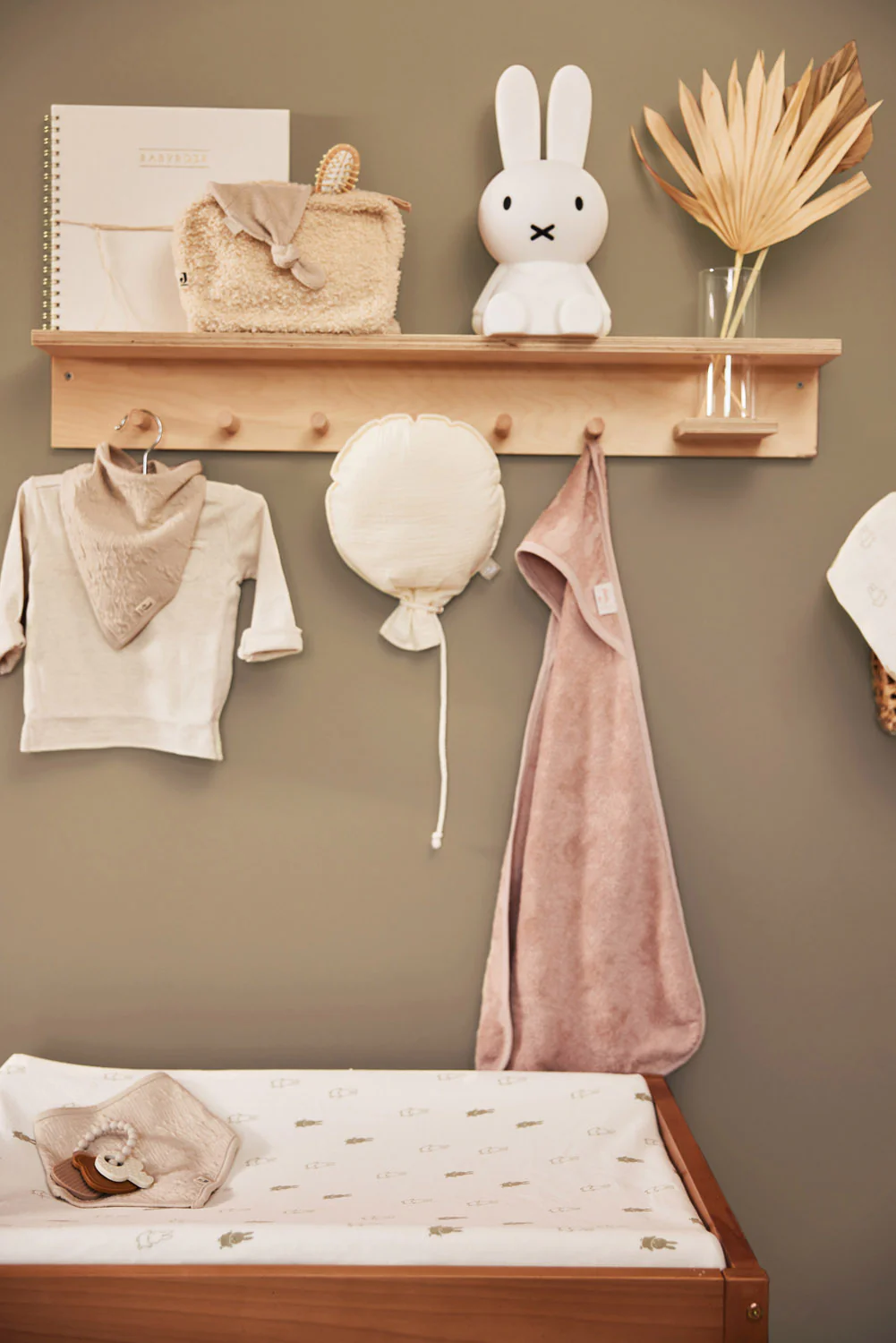 Jollein - badcape Miffy - wild rose - Afbeelding 3