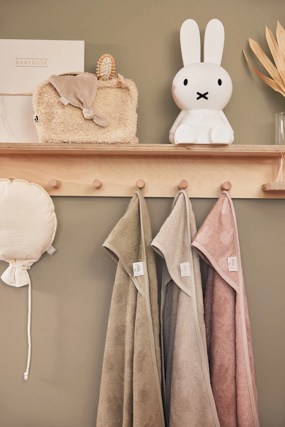 Jollein - badcape Miffy - wild rose - Afbeelding 4