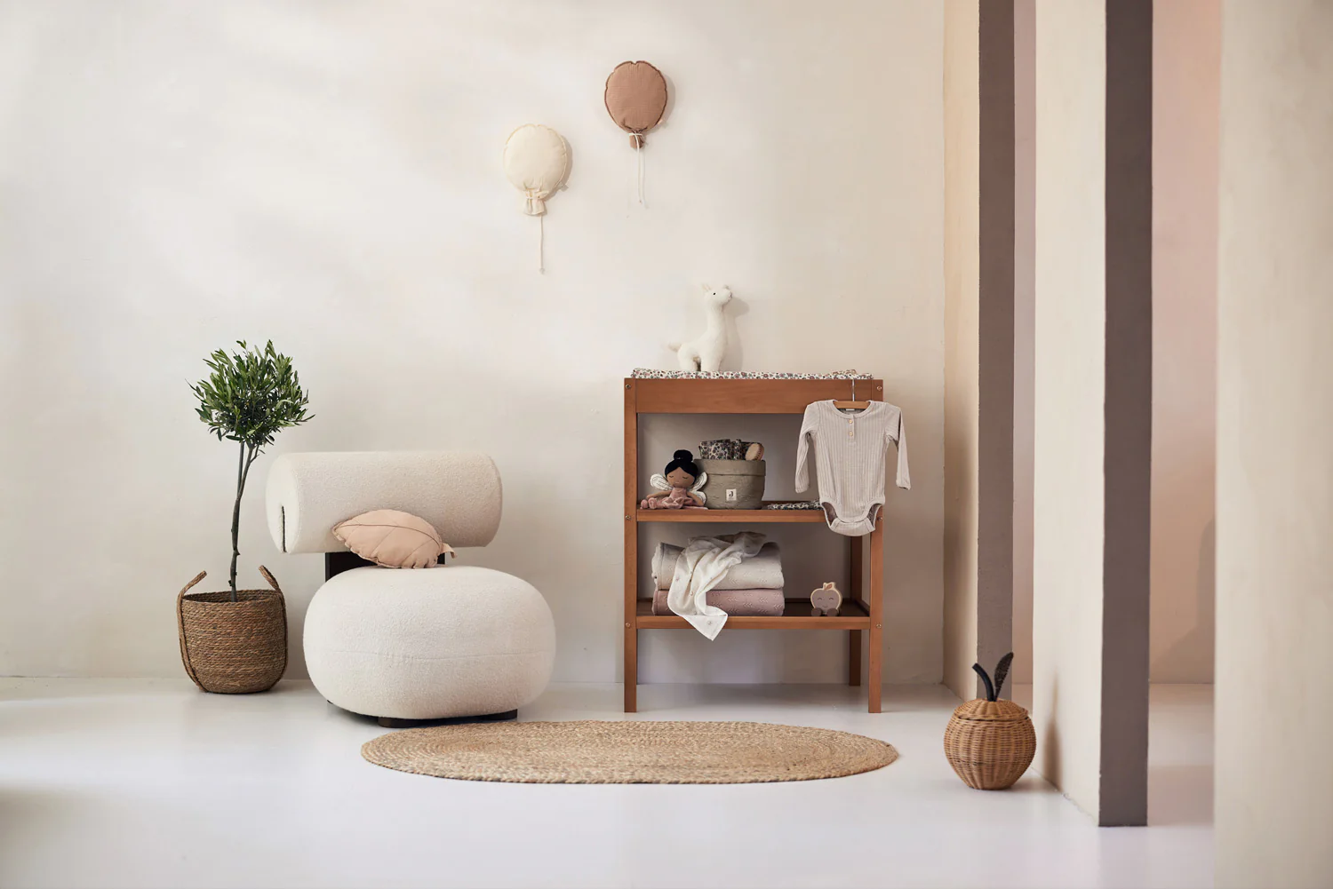 Ballon van stof - biscuit - Afbeelding 3