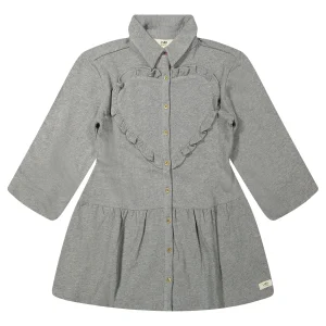 Labo - heart dress Kabe - grey melange