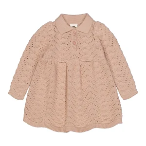 Müsli - knitted dress - soft pink