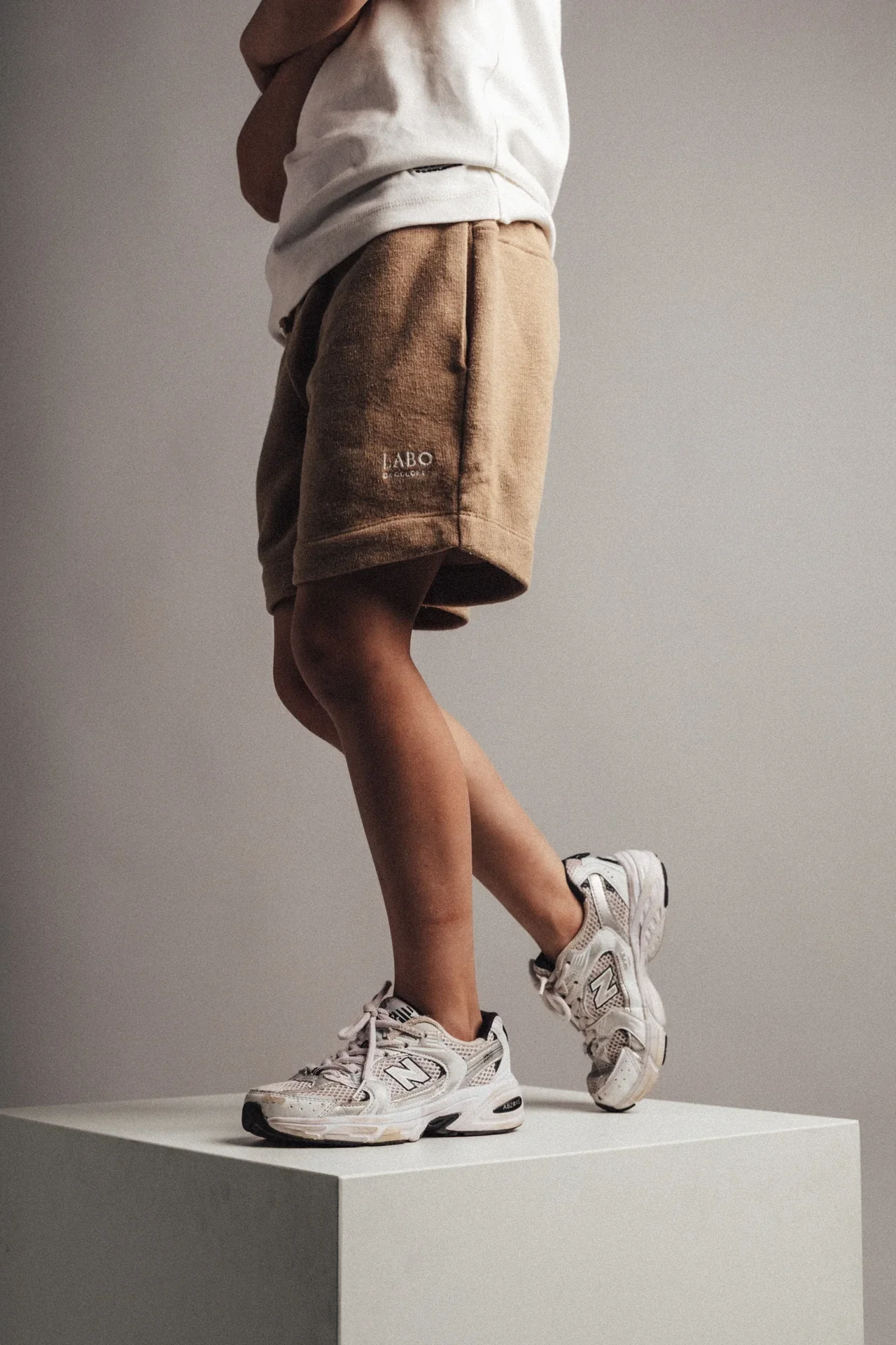 Labo - shorts Lennon - taupe melange - Afbeelding 3