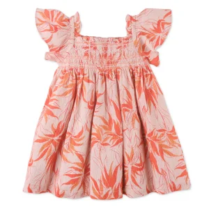 Gingersnaps - flower dress Lillian - orange/pink