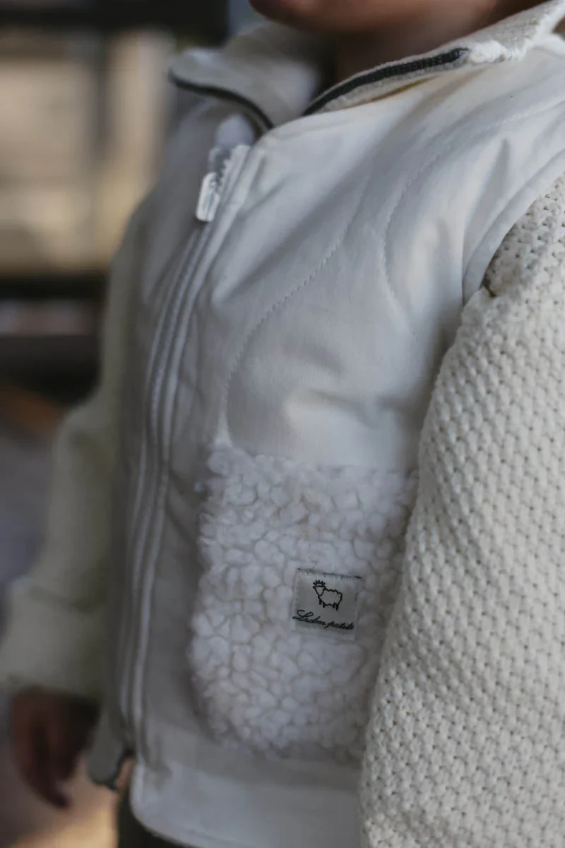 LRDM petits - reversible gilet Olivier - antique white - Afbeelding 5