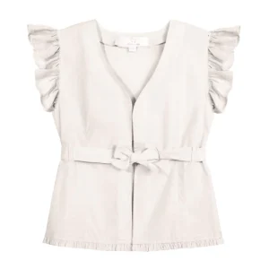 LRDM petits - gilet Elle - antique white