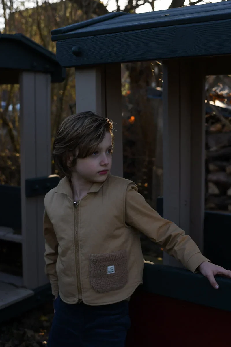 LRDM petits - reversible gilet Olivier - rust - Afbeelding 3