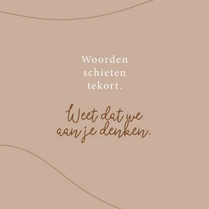 Woorden schieten tekort - 7237 - Studio LUV kaarten