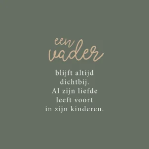Een vader blijft altijd dichtbij - 7235 - Studio LUV kaarten