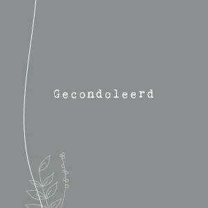 Gecondoleerd - 7236 -Studio LUV kaarten