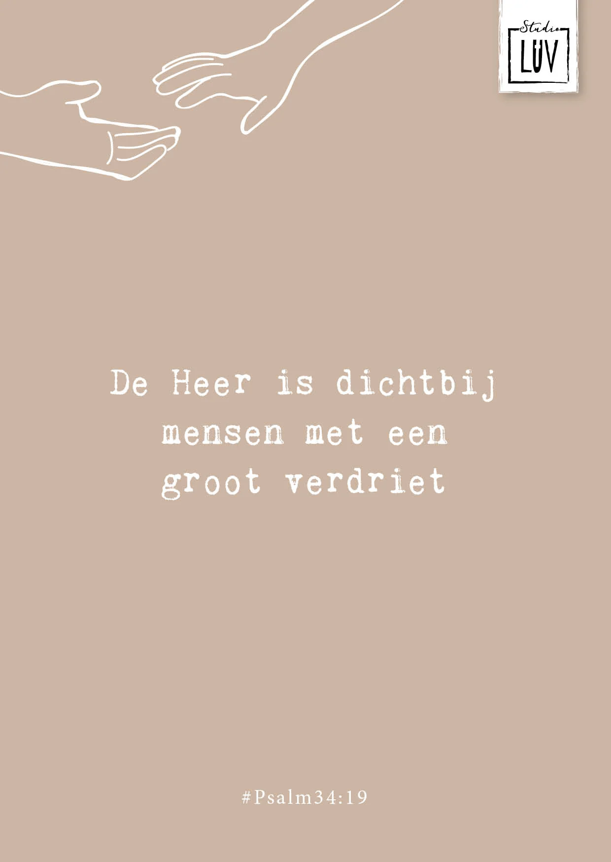 De Heer is dichtbij mensen met een groot verdriet - 7226 - Studio LUV kaarten