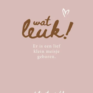 Lief klein meisje geboren - 7202 - Studio LUV kaarten