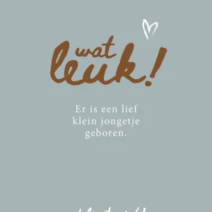 Lief klein jongetje geboren - 7209 - Studio LUV kaarten