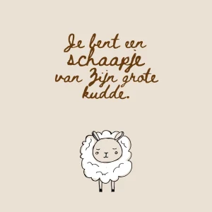 Schaapje van Zijn grote kudde - 7204 - Studio LUV kaarten