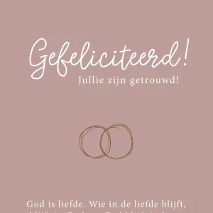 Jullie zijn getrouwd - Gefeliciteerd! - 7214 - Studio LUV kaarten