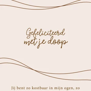 Gefeliciteerd met je doop - 7205 - Studio LUV kaarten