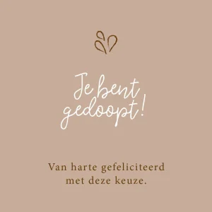 Je bent gedoopt! - 7213 - Studio LUV kaarten