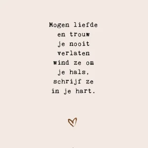 Mogen liefde en trouw je nooit verlaten - 7219 - Studio LUV kaarten