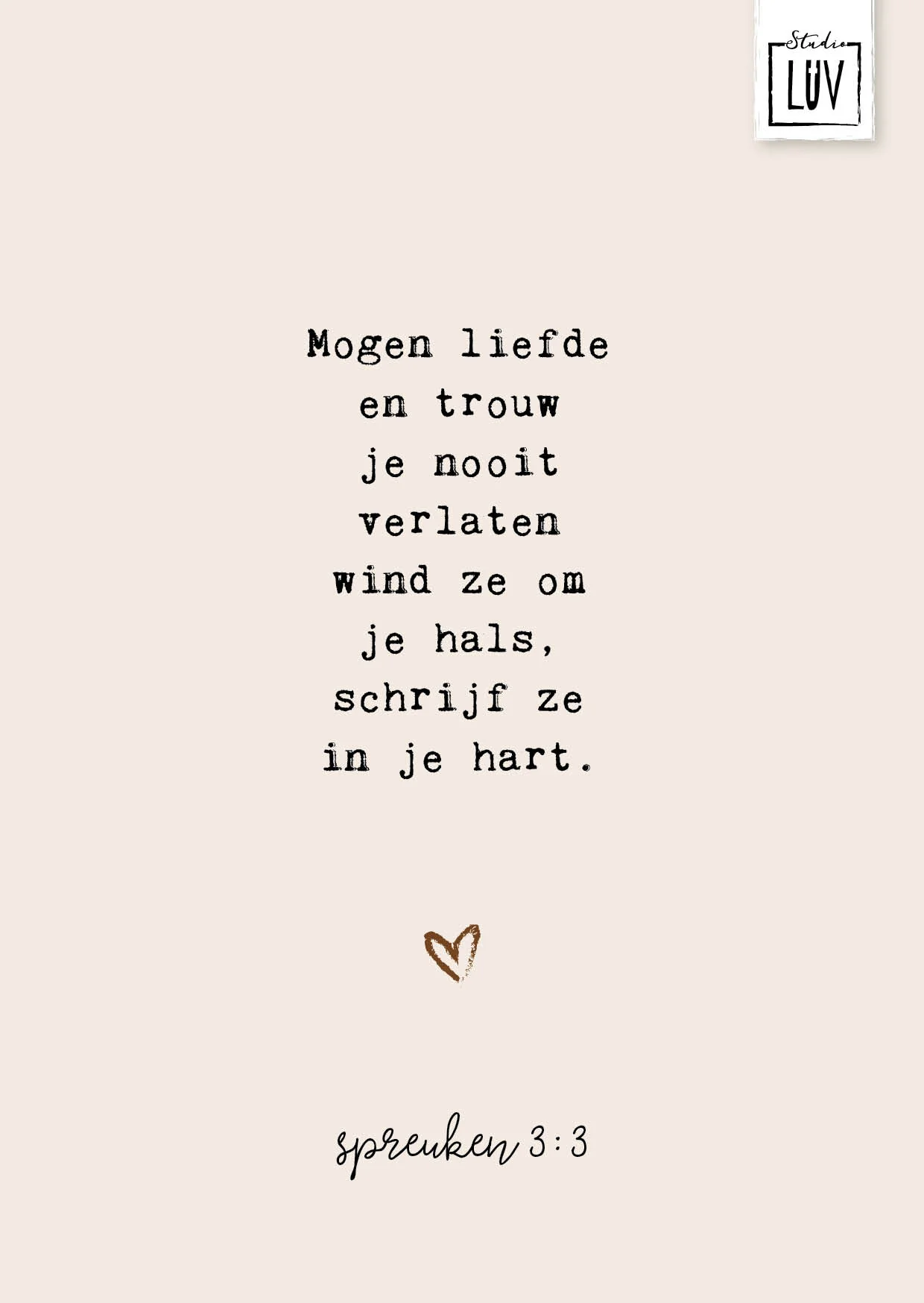 Mogen liefde en trouw je nooit verlaten - 7219 - Studio LUV kaarten - Afbeelding 2