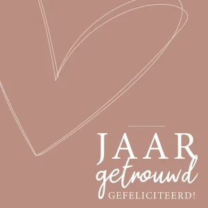 ... jaar getrouwd - 7217 - Studio LUV kaarten