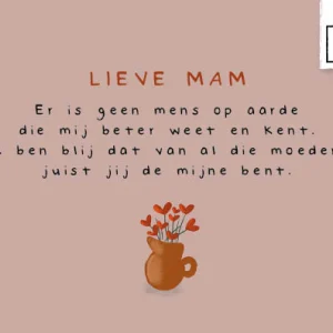 Lieve mama - Studio LUV Kaarten