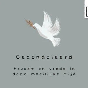 Gecondoleerd - Studio LUV Kaarten