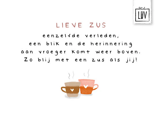 Lieve zus - Studio LUV Kaarten - Afbeelding 2
