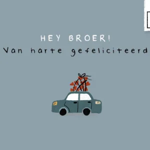 Hey broer! - Studio LUV Kaarten