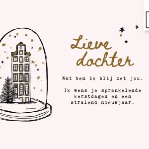 Studio LUV Kerstkaart - Lieve dochter