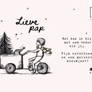 Studio LUV Kerstkaart - Lieve pap