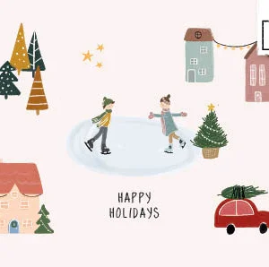 Studio LUV Kerstkaart - Happy Holidays