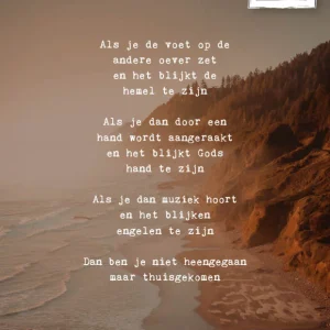 Studio LUV Kaarten - Als je de voet op de andere oever zet...