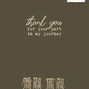 Studio LUV Kaarten - Thank you for your part in my journey