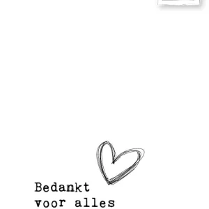 Studio LUV Kaarten - Bedankt voor alles