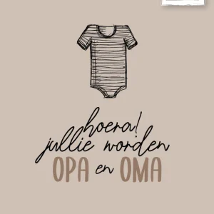 Studio LUV Kaarten - Hoera jullie worden opa en oma