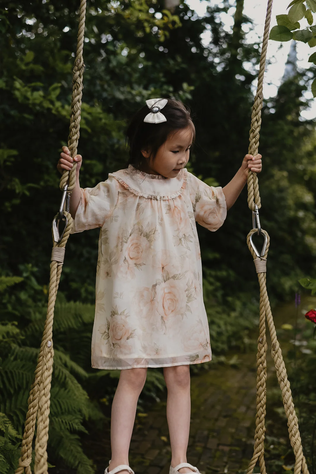 LRDM petits - chiffon flower dress Lea - Afbeelding 4