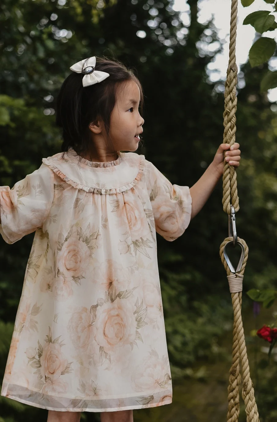 LRDM petits - chiffon flower dress Lea - Afbeelding 5