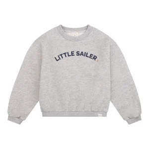 Navy Natural - little sailer sweater - light grey