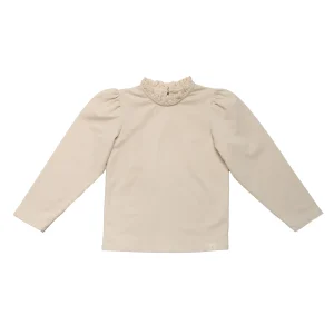 Navy Natural - broderie top Loulou - marshmallow