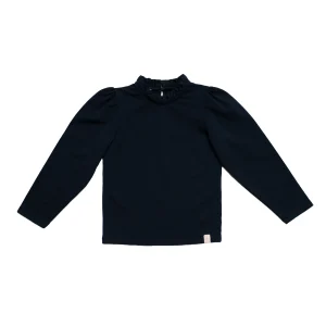 Navy Natural - broderie top Loulou - navy