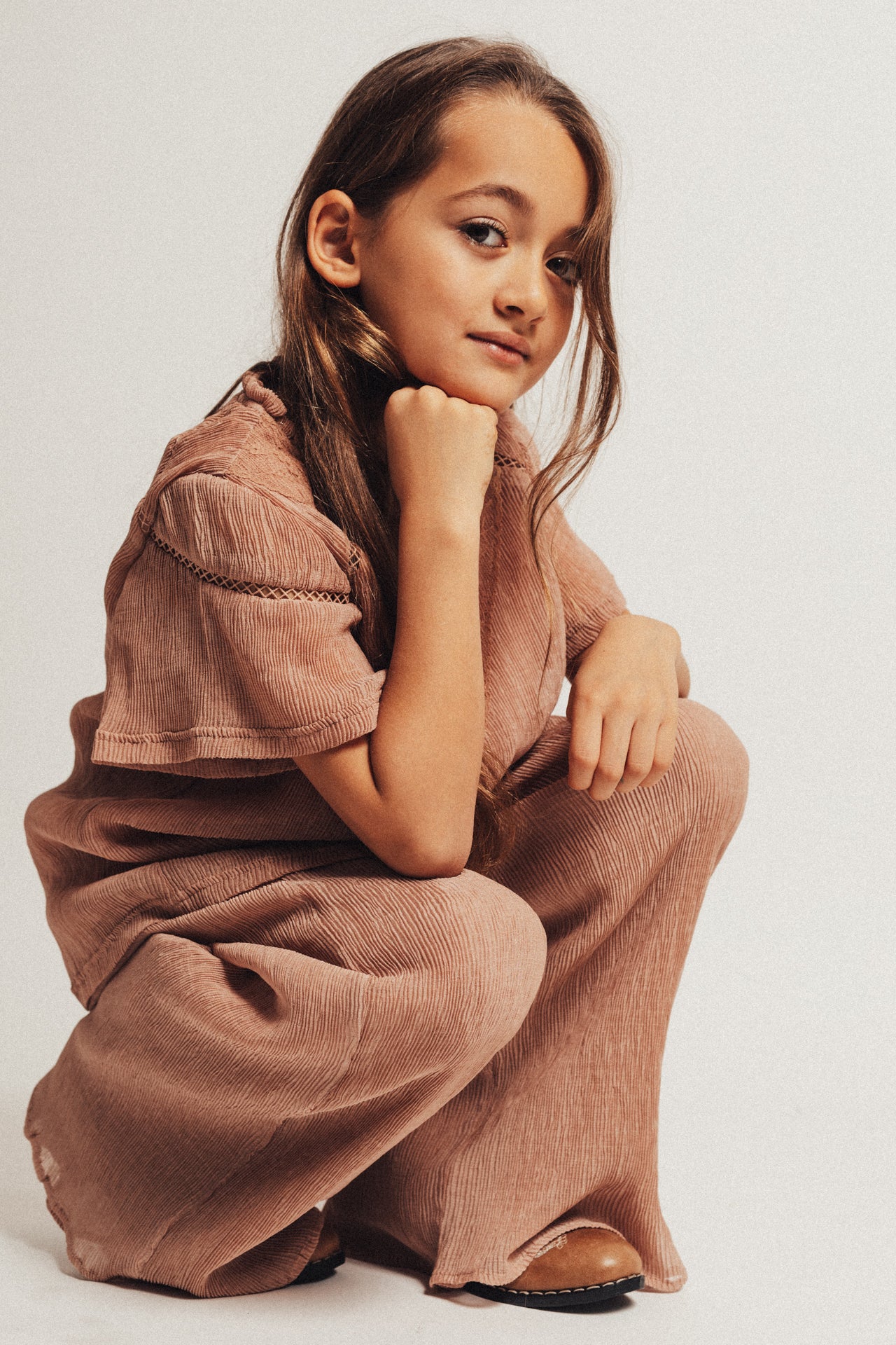 Baje Studio - crincle woven pants Giao - rose amber - Afbeelding 3