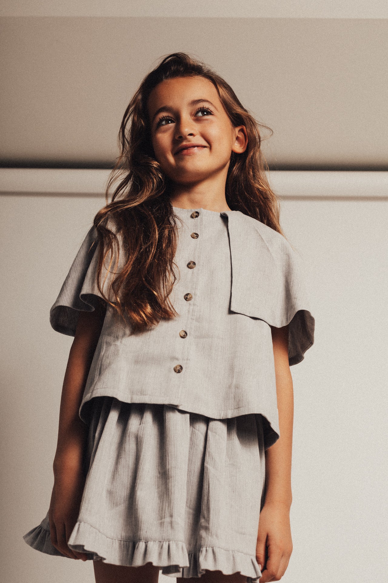 Baje Studio - woven blouse Liss - blue steel - Afbeelding 4