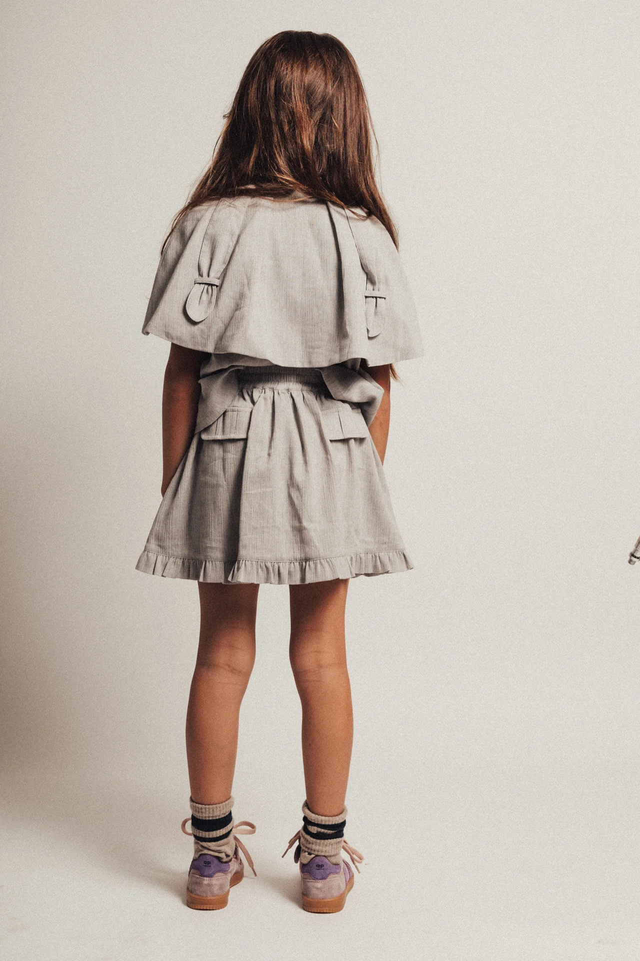 Baje Studio - woven blouse Liss - blue steel - Afbeelding 5