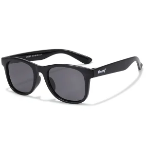 Maesy zonnebril rechthoek - Lino 3-6 jaar - zwart