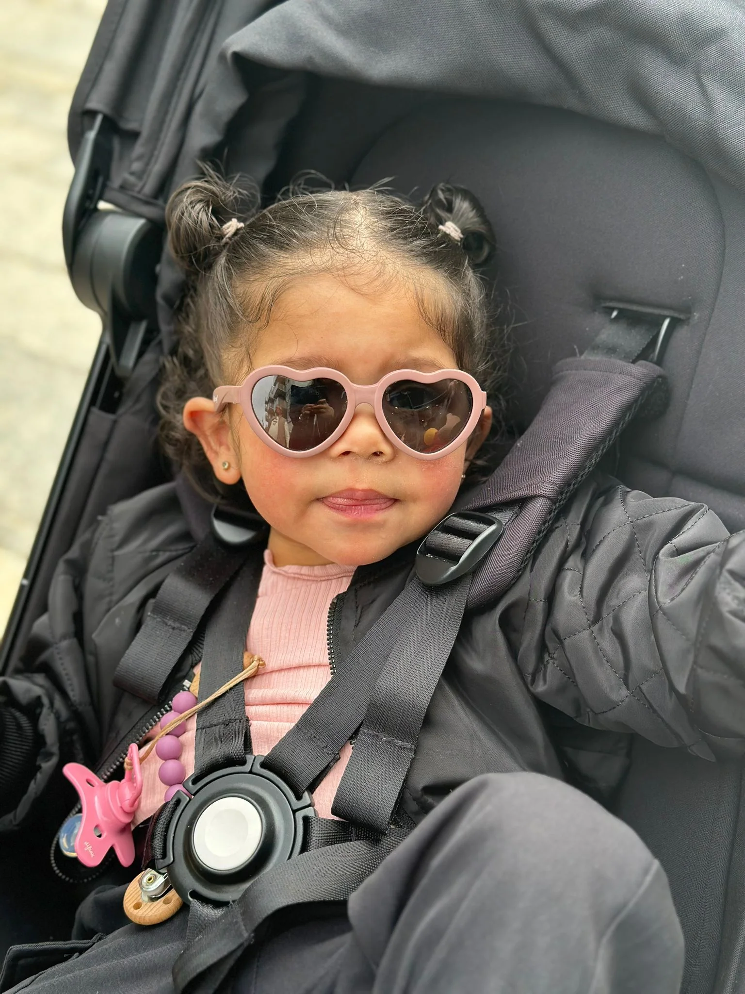 Maesy zonnebril hart - Maes 0-2 jaar - paars - Afbeelding 3