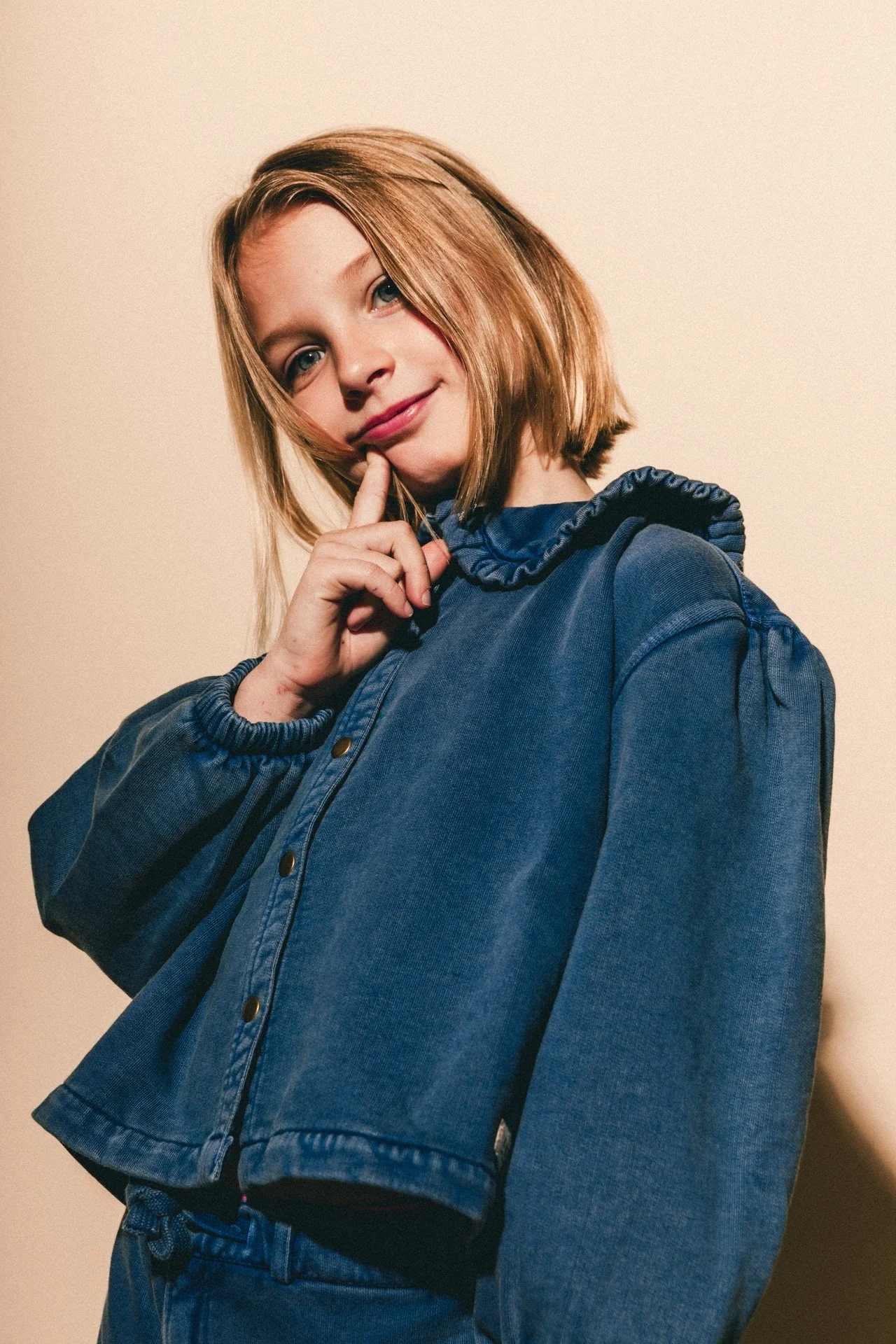 Labo - sweat blouse Mea - blue denim - Afbeelding 4