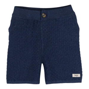 Baje Studio - knit shorts Mozi - blue dark