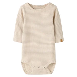 Lil'Atelier - longsleeve body - oxford tan stripe