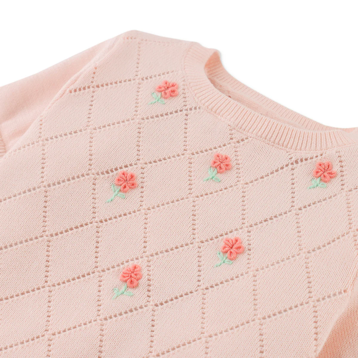Gingersnaps - knitted flower top Olena - peach - Afbeelding 8