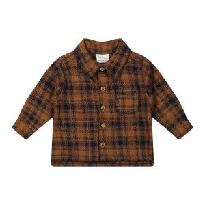 Riffle Amsterdam - geruit overhemd - caramel